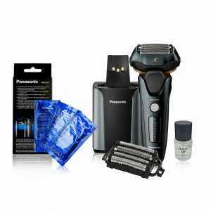 Электробритва Panasonic ES-LV97-K820-AS4 в комплекте с дополнительным набором из сетки Panasonic WES-9173Y-136 и моющим средством WES4L03-803